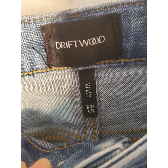 Driftwood Jeans with Floral Design Size 31 Inseam 33 - Picture 4 of 4